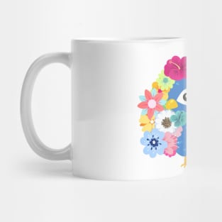 Flowers Peacock Mug